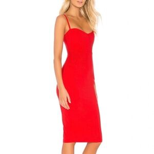 Nookie Red Midi Slip Dress